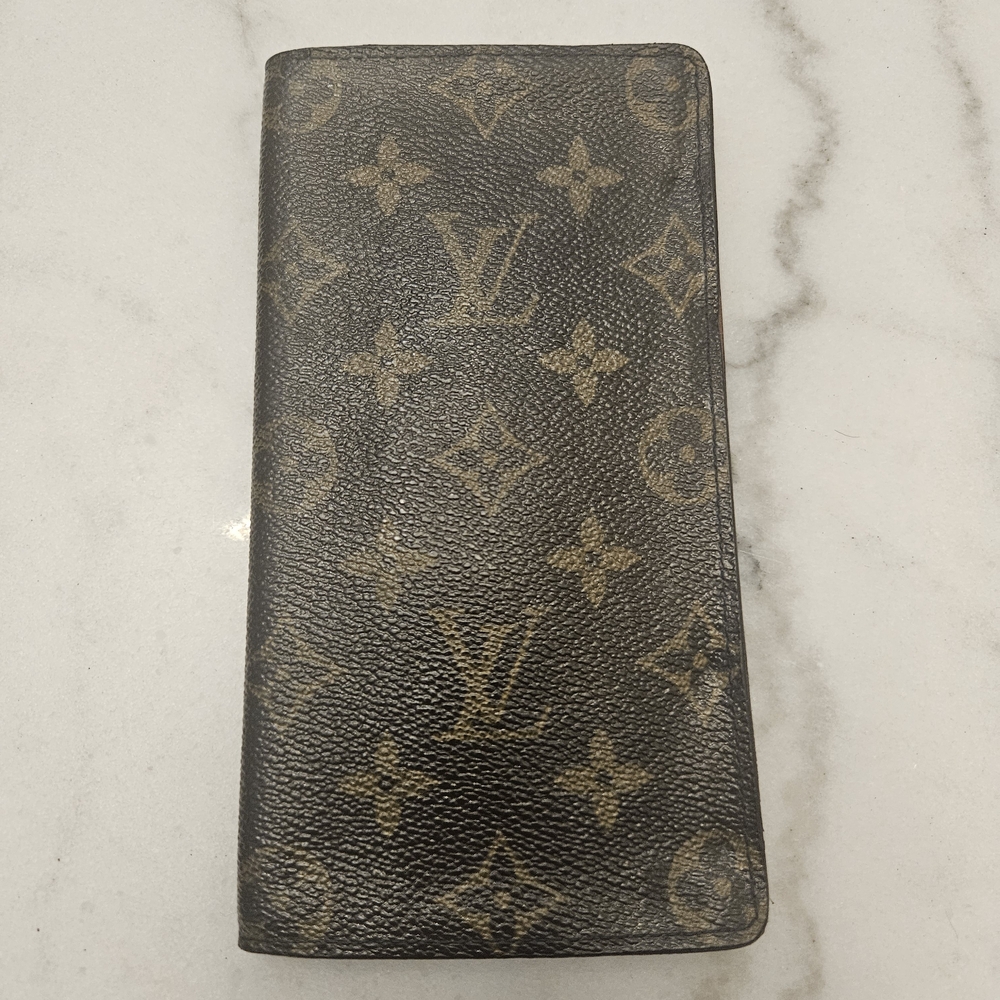 Louis Vuitton Brown and Tan Monogram Wallet